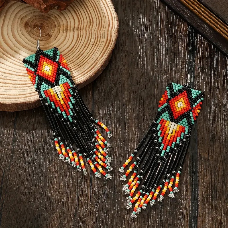 Brincos Artesanais com Miçangas